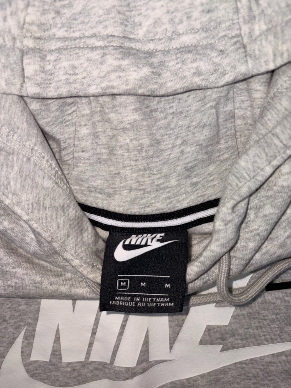 Women’s Nike Cropped Grey Hoodie Sz M - Picture 2 of 6